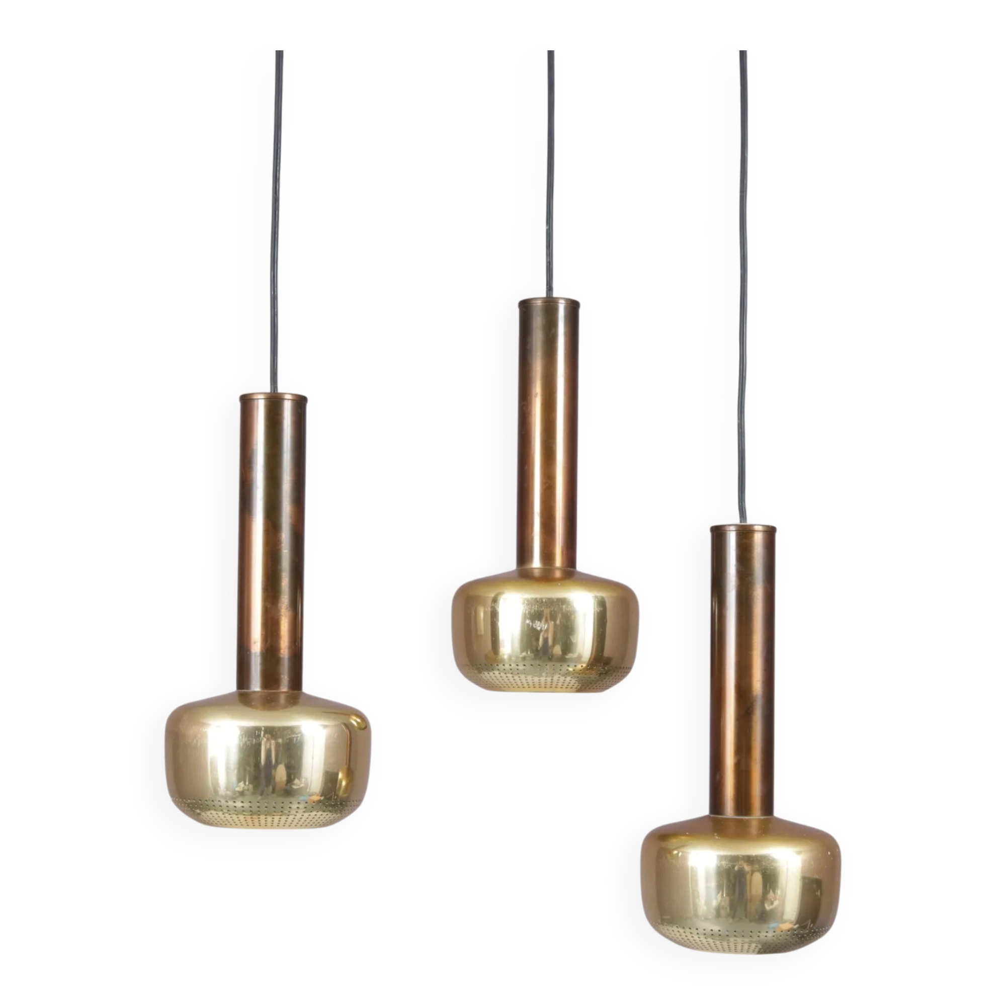 1950s VL56 lamp in brass / Vilhelm Lauritzen / Louis Poulsen, Denmark