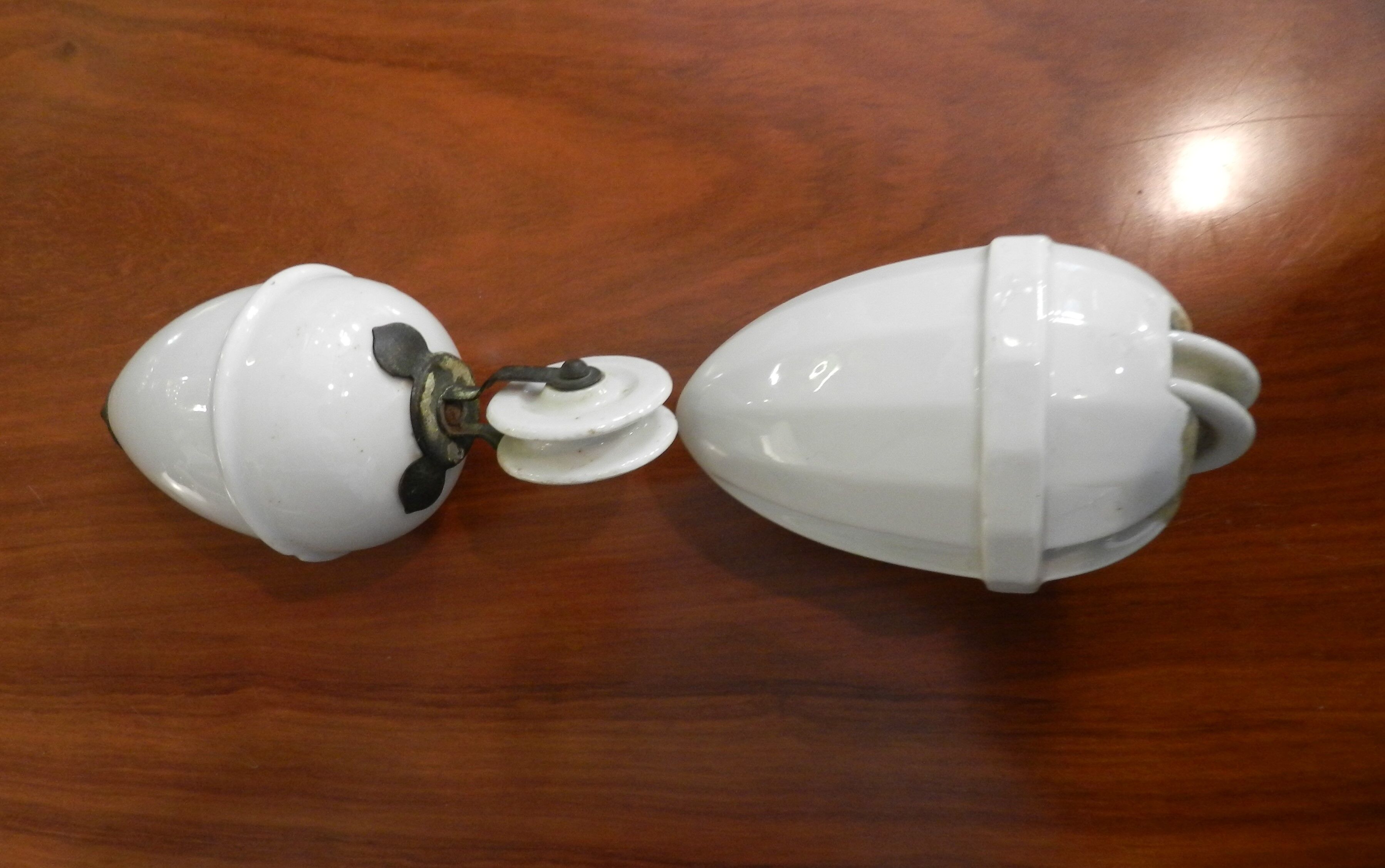 old porcelain mount and drop of the early twentieth century