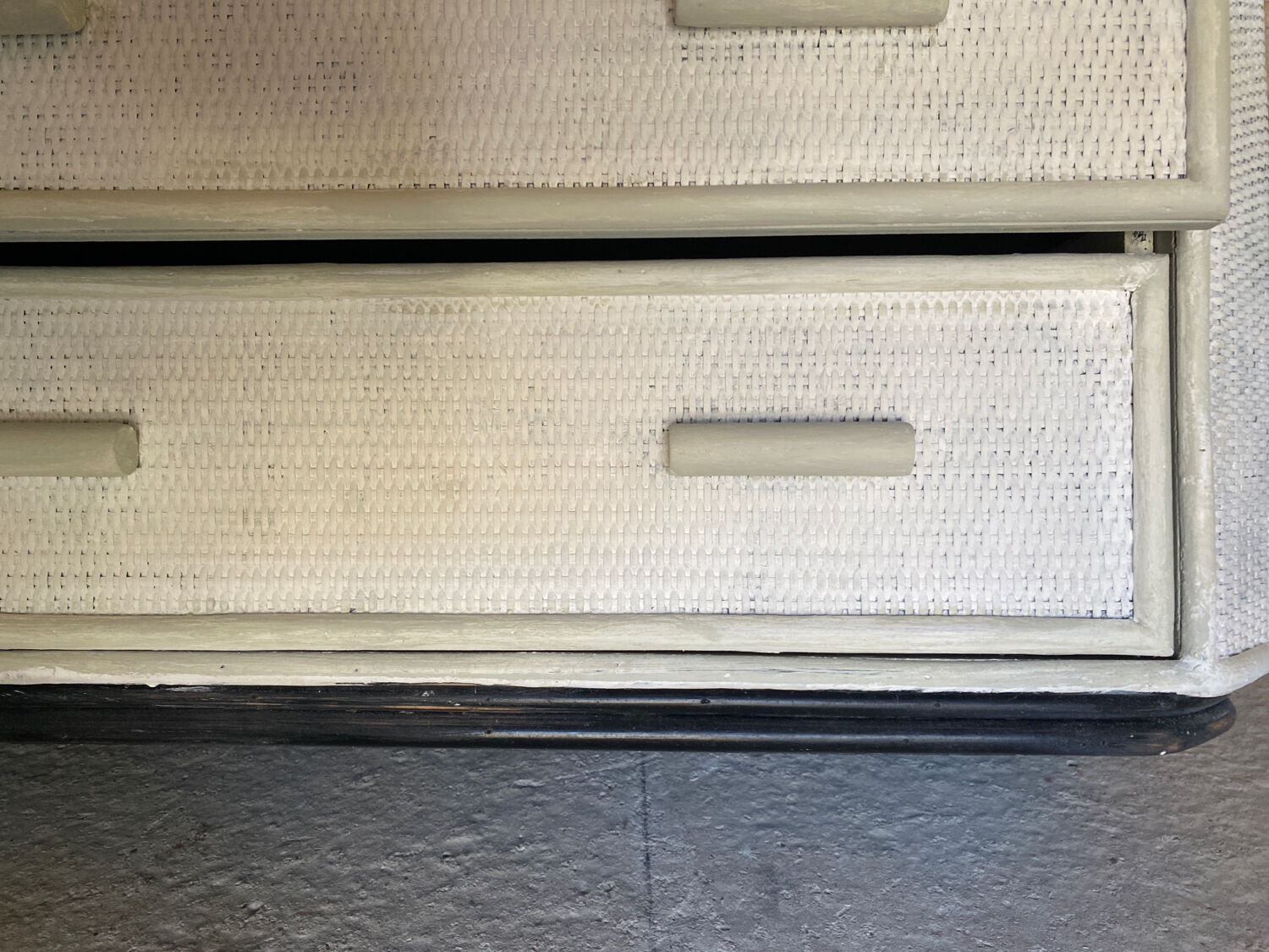 Rattan chest of drawers