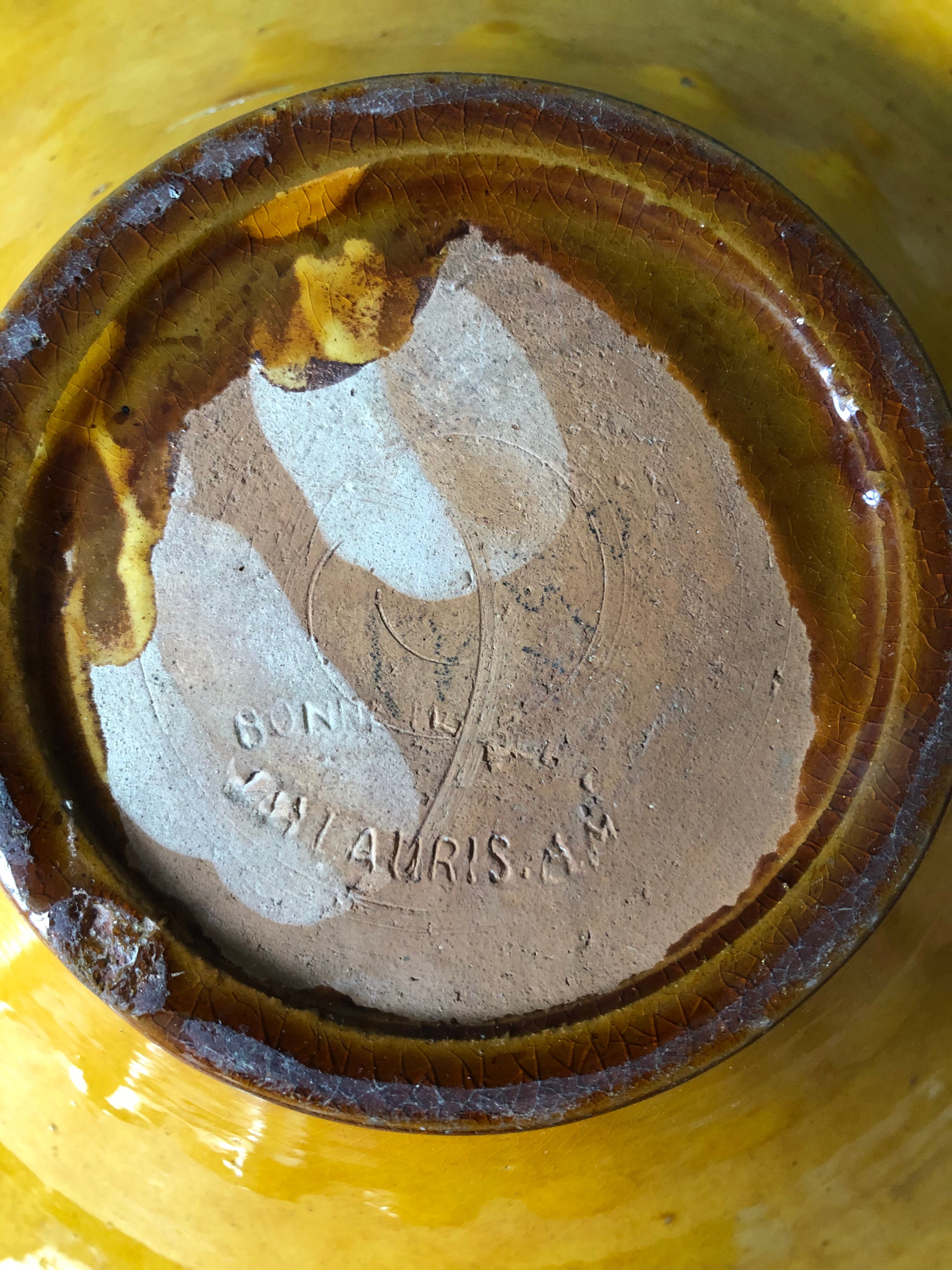 Coupe ourlée Vallauris années 1950