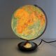 Vintage terrestrial globe 1965 German glass Columbus duo - 34 cm