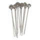 Christofle, 12 skewers, brochettes, metal silver-plated meat picks, anchor.