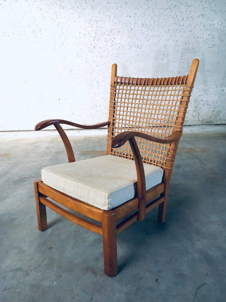 Modernist Easy Chair attributed to Bas van Pelt, Netherlands, 1930s