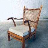 Modernist Easy Chair attributed to Bas van Pelt, Netherlands, 1930s