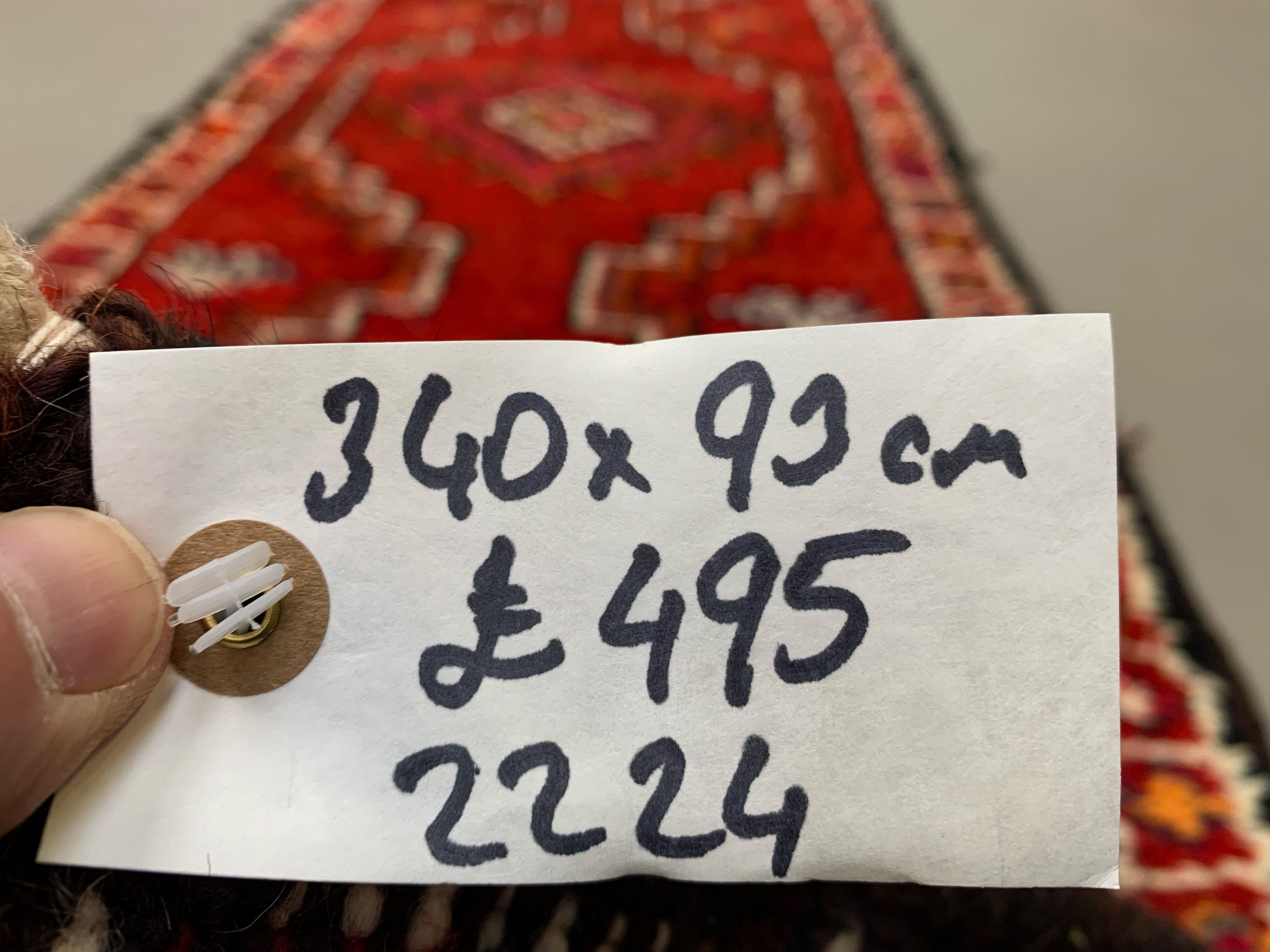 Turkish runner 340x93cm