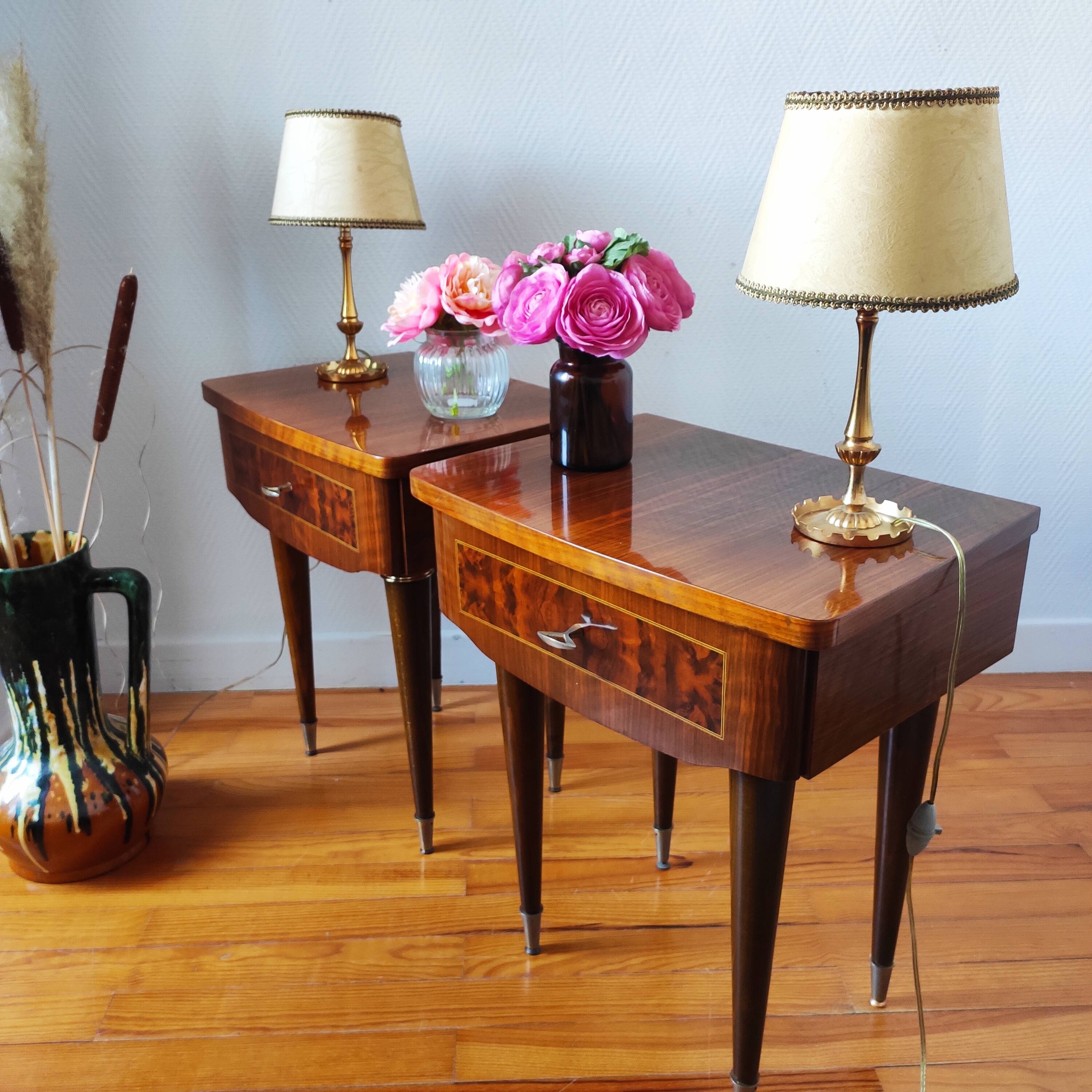 Pair of 1960 bedside tables