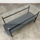 1950s coffee table in metal and glass