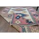 1970s Vintage Turkish Hand-Knotted Wool Cotton Pink Area Rug 120x176