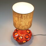 Orange ceramic lamp, 1970s