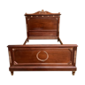 Mahogany bed and bronze style consulate - empire