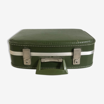 Vintage green suitcase 60