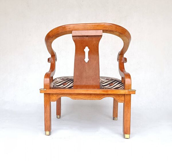 2 fauteuils fer à cheval américains attribués à James Mont