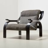 Marco Zanuso Woodline Lounge Chair for Arflex Italy 1964