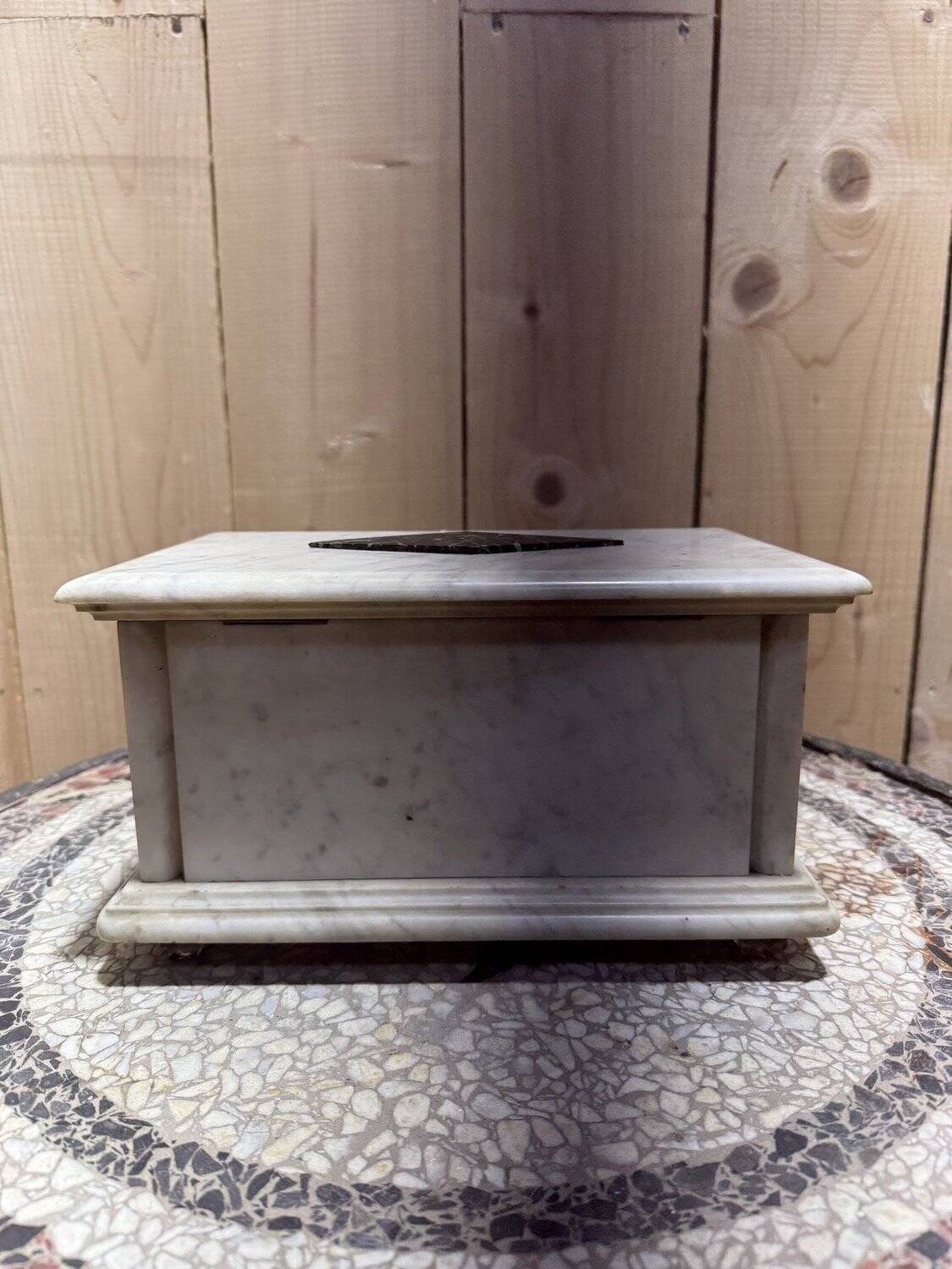 Napoleon III Marble Jewelry Box