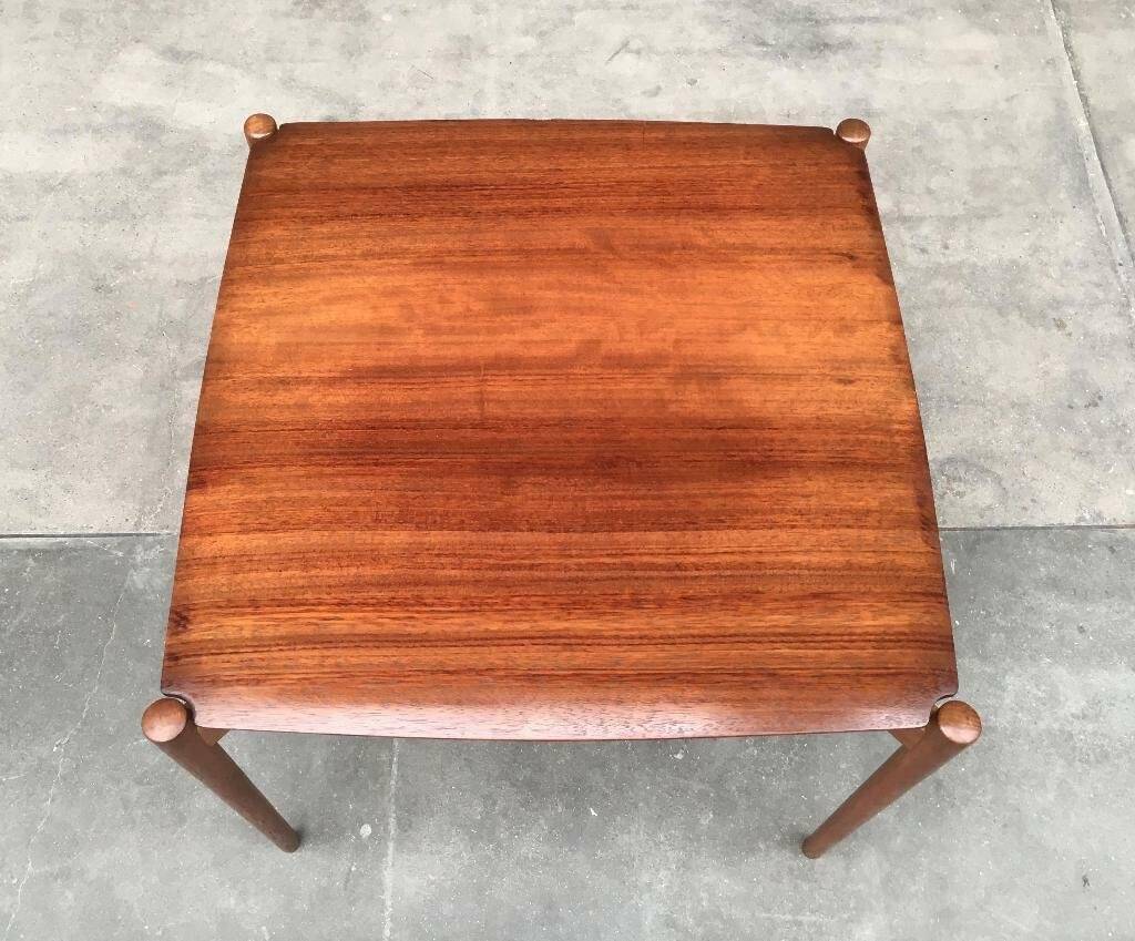 Mid-century German coffee table series 400 in teak by Hartmut Lohmeyer for Wilkhahn, 1950s.