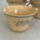 Iron earth tea cup St Amand - antique French earthenware with patina