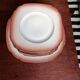 Orange porcelain dessert plates