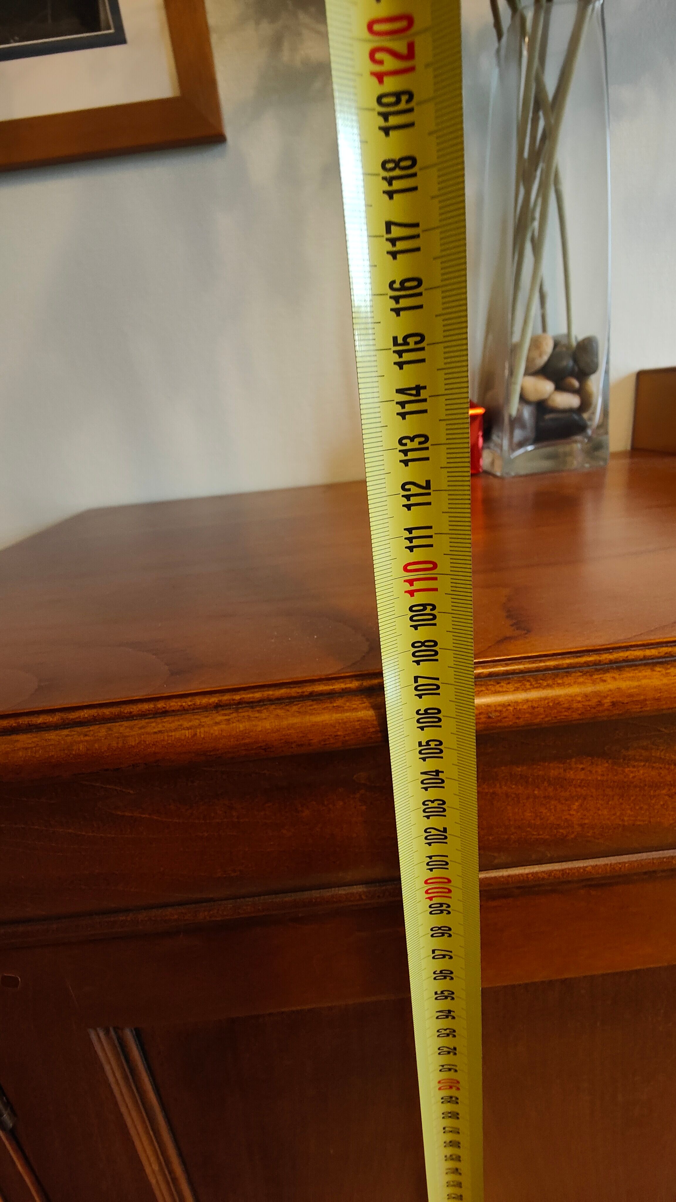 Cherry wood entrance cabinet doors and drawers