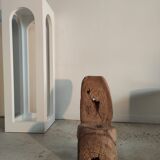 Armchair made of recycled solid teak