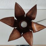 Lotus palm shell bedside table lamp
