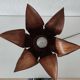 Lotus palm shell bedside table lamp