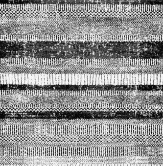 Black and white striped home rug