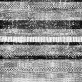 Tapis de maison noir et blanc à rayures