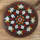 Old copper plate, hand painted, origin Pakistan