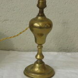 Table lamp base brass brass, ancient, shade plant