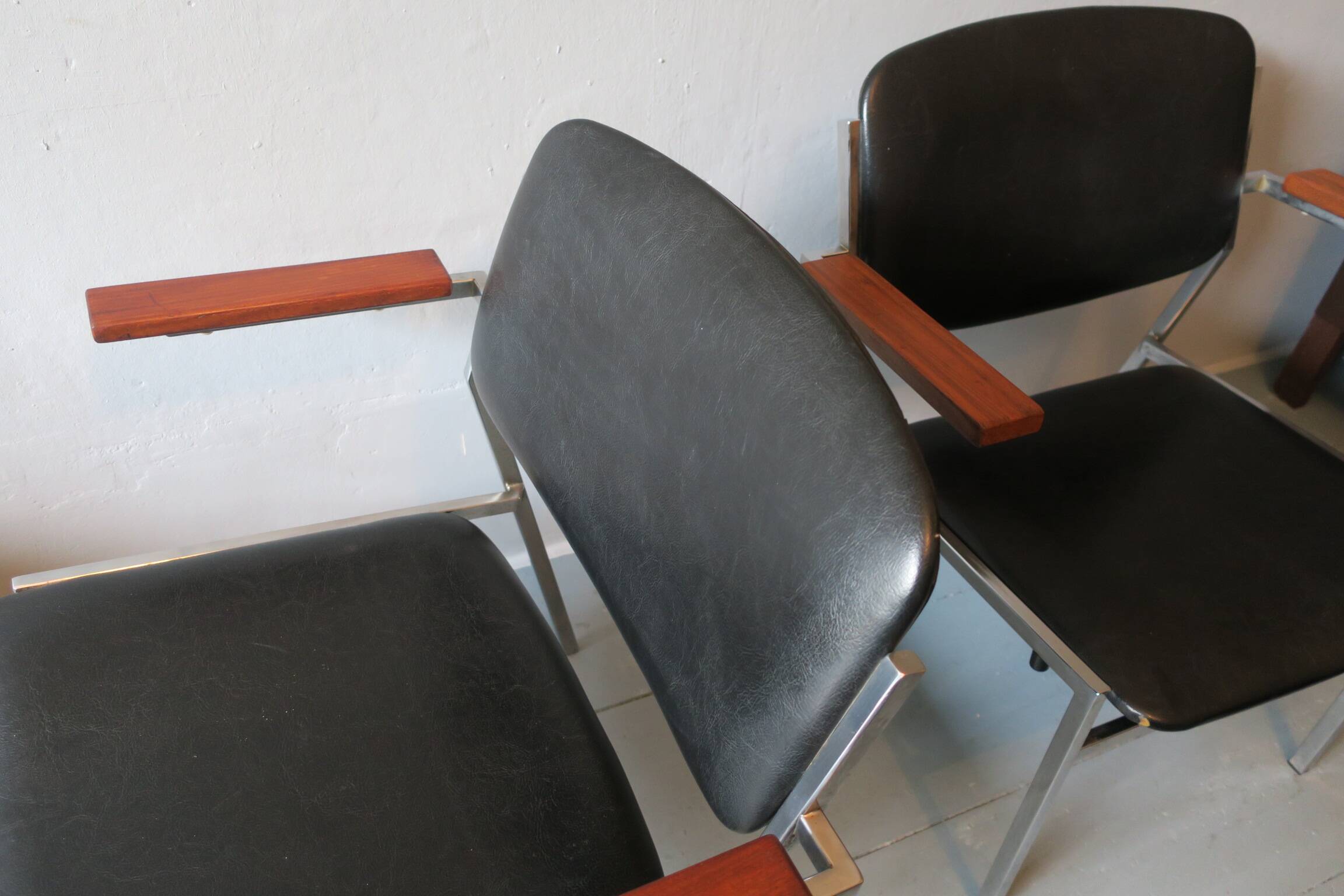 Paire de fauteuils Gijs van der Sluis, Pays-Bas 1960