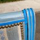 Louis XVI Style Chair / Medallion Painted in Blue
