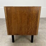 Chevet moderniste années 50, bois et métal, vintage