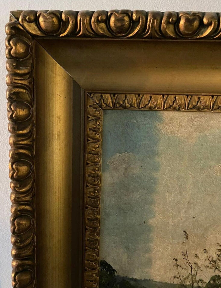 Countryside landscape Oil on canvas of the French school 20th century