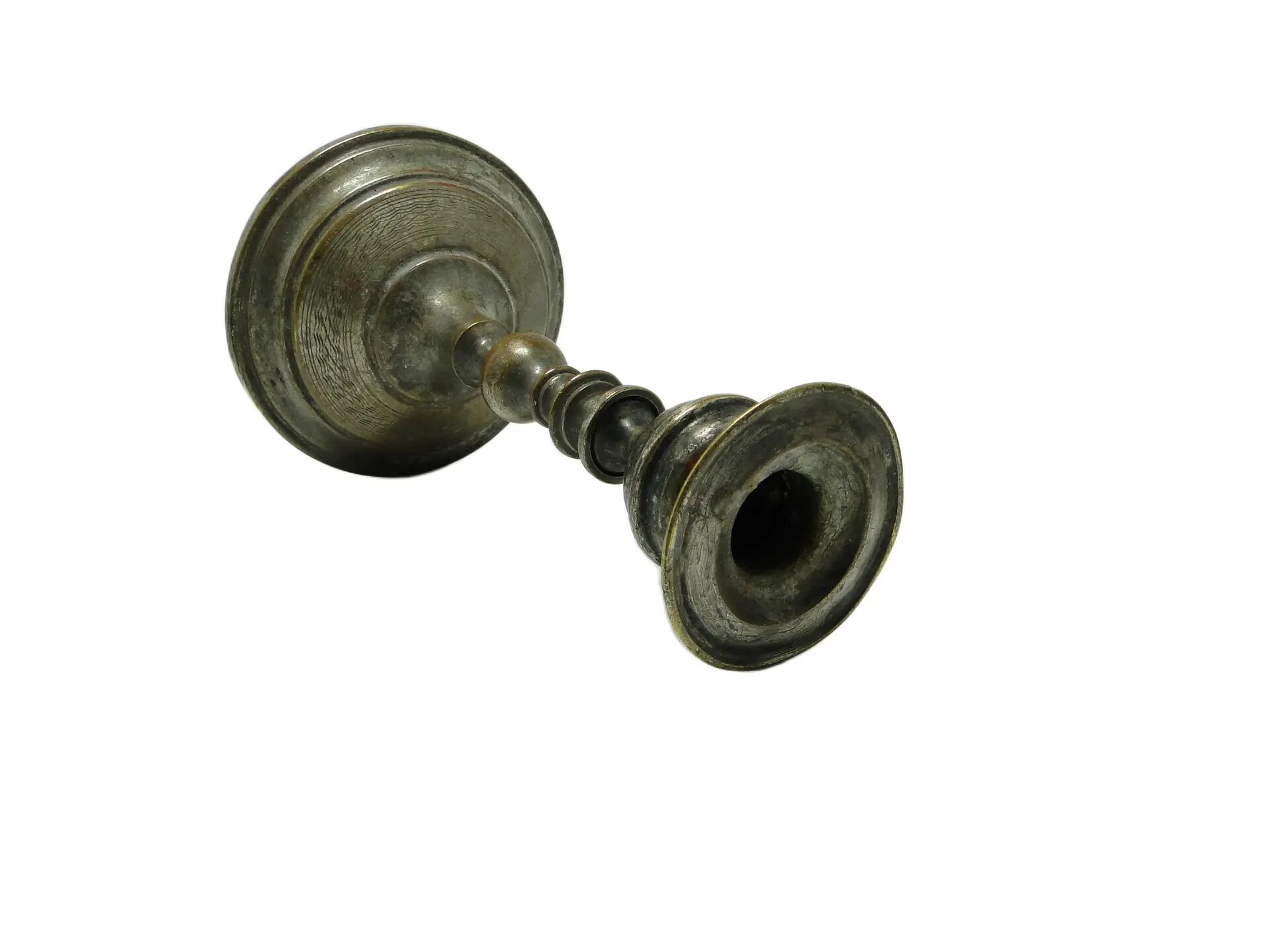 Empire candlestick, silver-plated brass, Austria, early 20th century