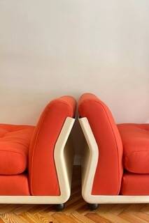 Amanta armchair by Mario Bellini in orange