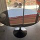 Black marble round table Knoll