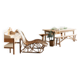 Vintage wooden bench