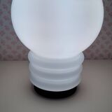 Vintage 70s opaline lamp, bulb style