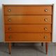 Vintage chest of drawers with 4 drawers from the 1970s.
