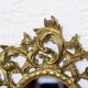 Miroir en laiton avec bougeoir