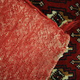 Vintage persian rug handmade poshti motif pattern wool area rug- 67x138cm