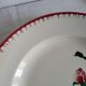 Large round serving platter sarreguemines, epernay model