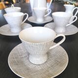 Rosenthal coffee set 2000, silk décor by Raymond Loewy and Latham design 50s