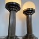 Lampes colonnes bronze Art Déco