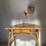 Rattan desk