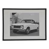 Grande photographie encadrée Peugeot 304 cabriolet
