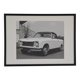 Large framed photograph of a Peugeot 304 convertible