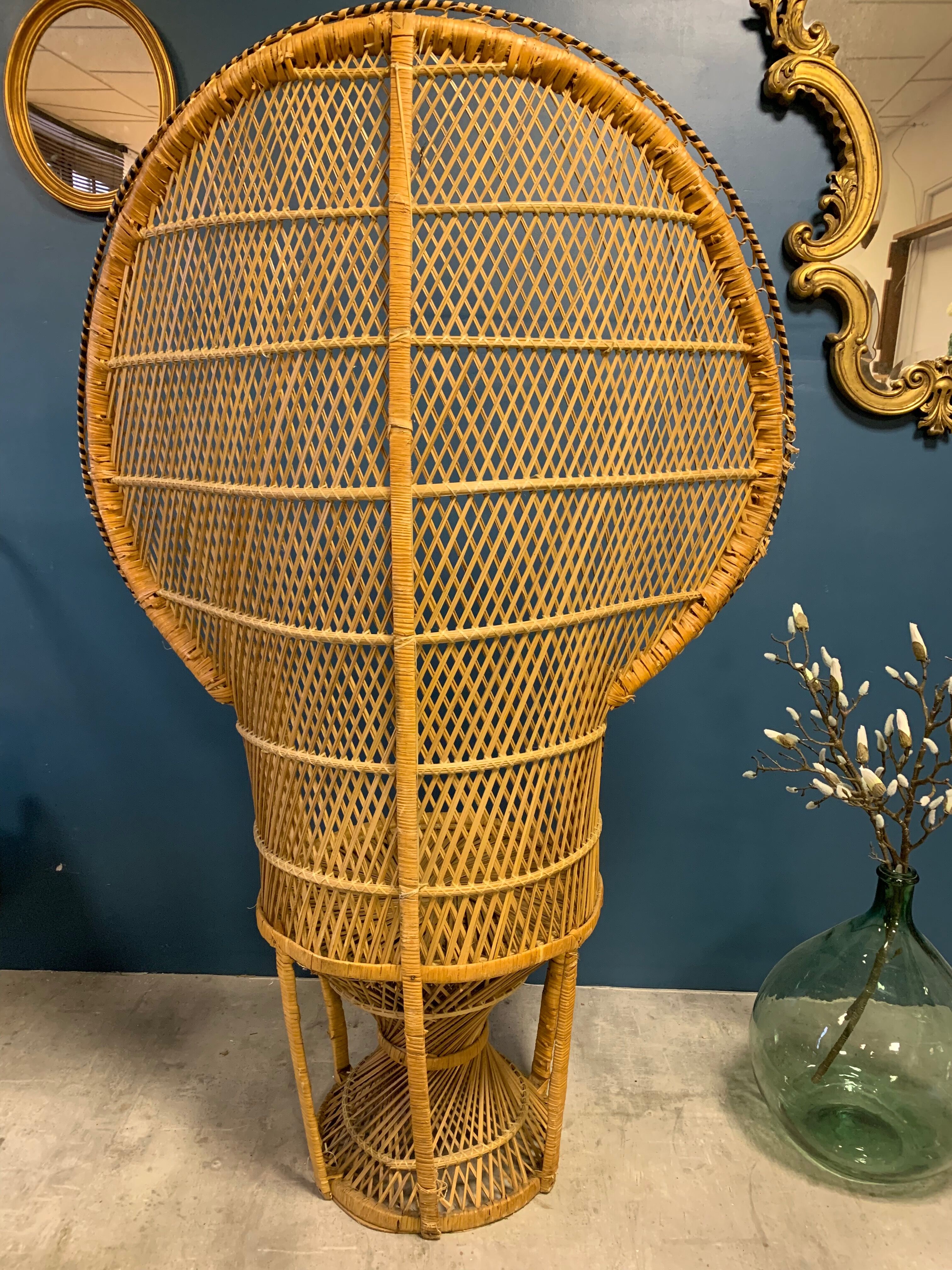 Emmanuelle chair in rattan 70s