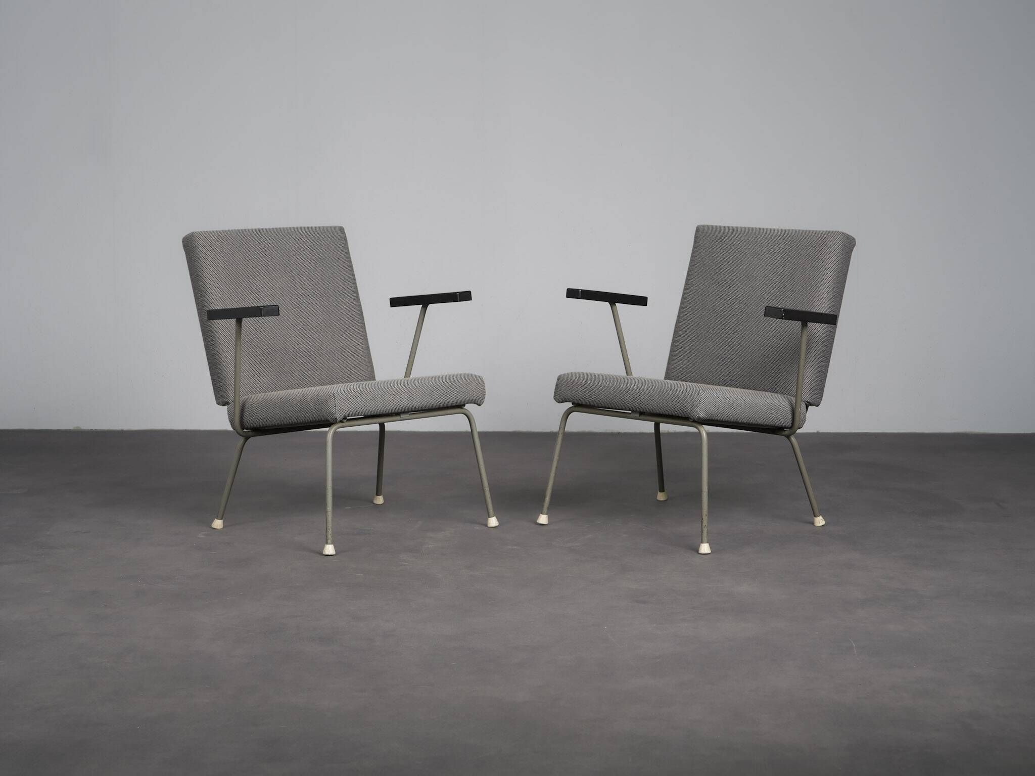 Pair of armchairs model 1401 by Wim Rietveld for Gispen, Netherlands, 1950s