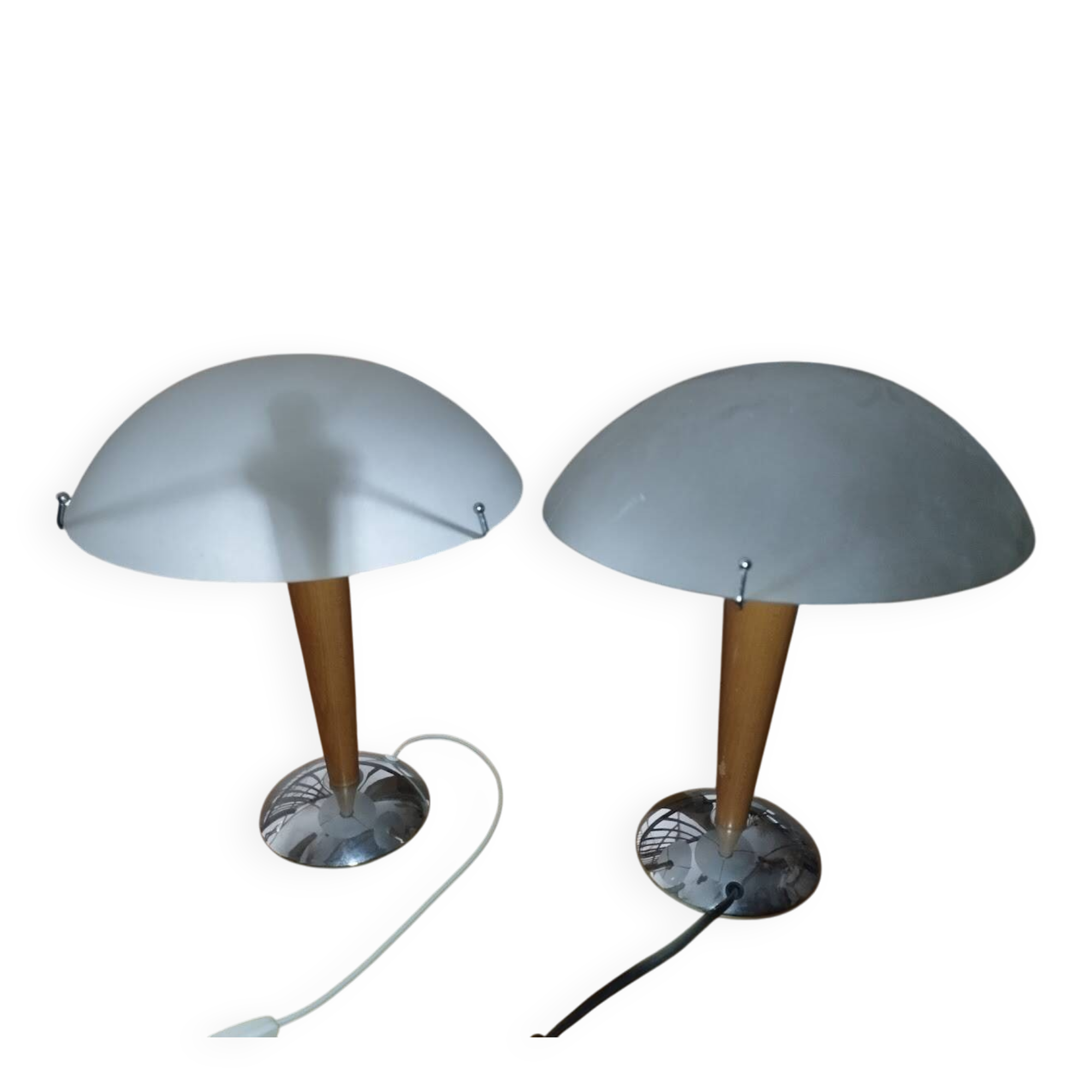 2 lampes champignons vintage IKEA modèle Kvintol B9503